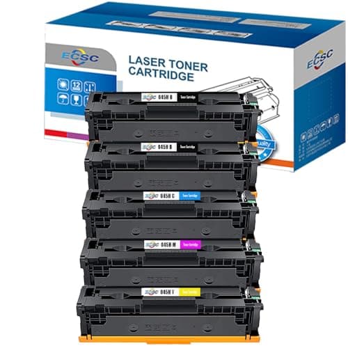 Image of ECSC Compatible Toner Cartridge Replacement for Canon i-SENSYS LBP-611Cn LBP-613Cdw MF-631Cn MF-633Cdw MF-635Cx 045H (Black/Cyan/Magenta/Yellow, 5-Pack)