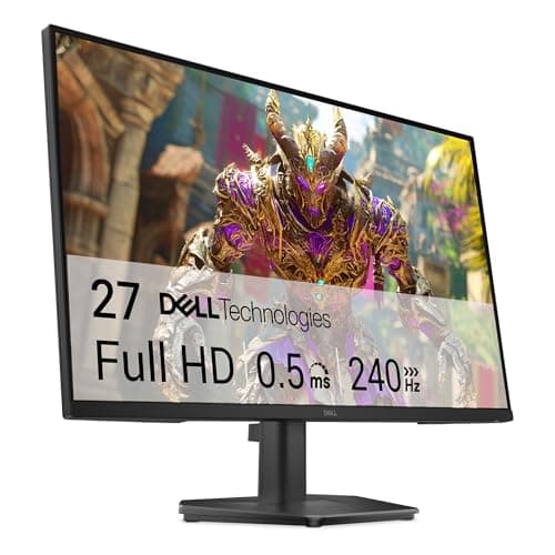 Image of Dell 27 Gaming Monitor - SE2726HG, Full HD (1920x1080), 240Hz, Fast IPS, 0.5ms, AMD FreeSync Premium, 99% sRGB, HDR10, VESA (100x100mm), DisplayPort, 2 HDMI, 3 Year Warranty, Black