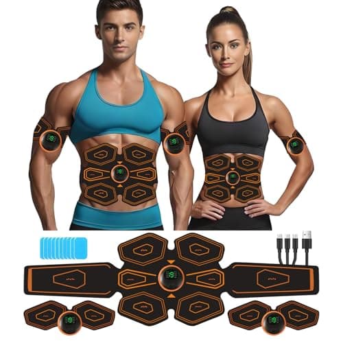 Image of AILEDA Muscle Stimulator,NEW Gen ABS Stimulator Toning Belts,Men'S and Women'S Abdominal Arm and Leg Stimulator With Massage Function,is effective in improving muscle strength and endurance