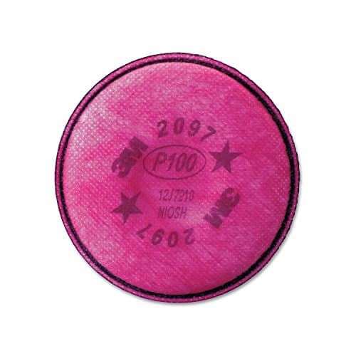 Image of 3M 2097 P100 Particulate Filter with Organic Vapor Relief, 1 Pair