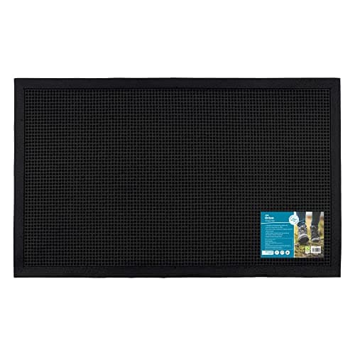 Image of JVL Orion Scraper Rubber Pin Doormat, 45x75cm