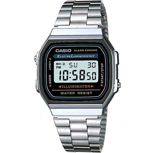 Image of Casio Reloj cab.Digital Acero Unisex Digital Quartz Watch with Stainless Steel Bracelet A168WA-1YES
