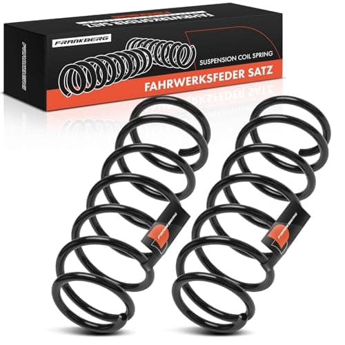 Image of Frankberg 2x Coil Spring Front Axle Left Right coil spring Compatible with Jimny Off-road Vehicle Closed SN 1998-2005 Replace# 4111181A20
