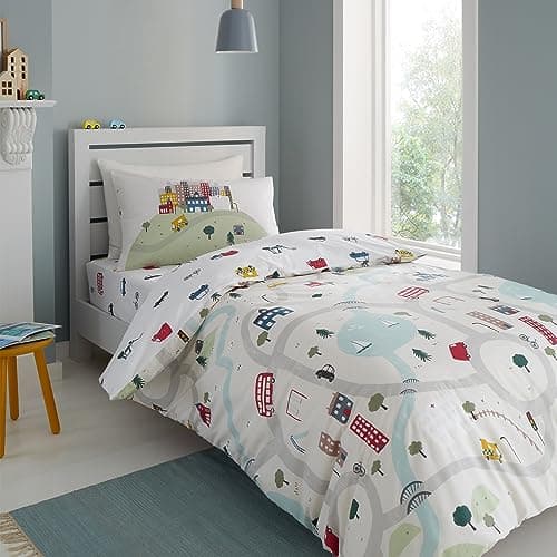 Image of Bianca Transport Cotton Double Duvet Cover Set with Pillowcases White