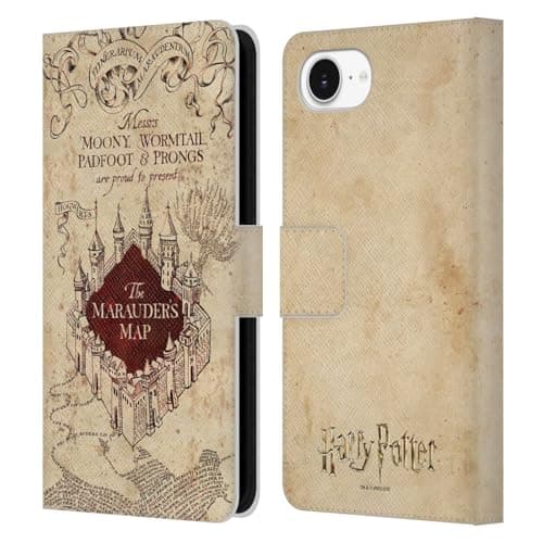 Image of Head Case Designs Officially Licensed Harry Potter The Marauder's Map Prisoner Of Azkaban II Leather Wallet Case Compatible With Apple iPhone 16e / iPhone 17e