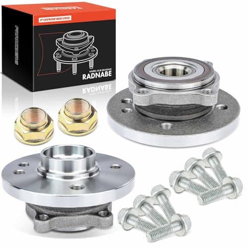 Image of Frankberg 2x Wheel Bearing Hub Wheel Hub Front Left Right Compatible with M.i.n.i R50 R53 1.4L 1.6L 2001-2006 M.i.n.i Cabriolet R52 1.6L 2004-2006 Replace# 31226756889
