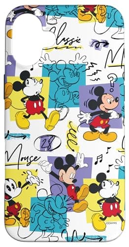 Image of Disney Mickey Mouse Retro Classic Vintage Animation Designs Case for iPhone 16 Plus