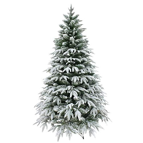 Image of 7ft Luxury Snow Tipped Christmas Tree Artificial Pine Indoor Xmas Decoration