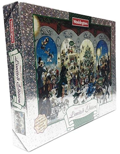 Image of Waddingtons 1998 Limited Edition Super Deluxe 1000 piece Double Sided Puzzle Jigsaw Puzzle - The Twelve Days of Christmas