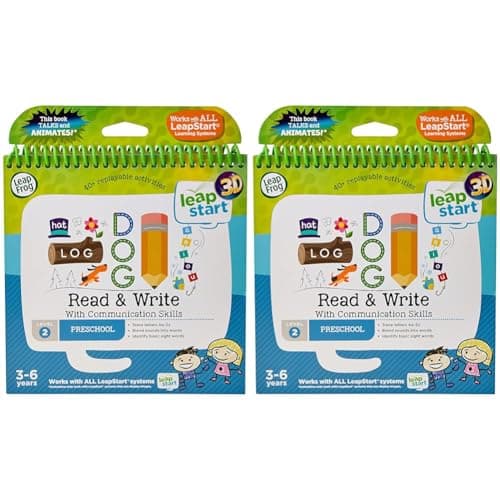 Image of LeapFrog 461403 Read & Write 3D Activity Book,for 2-5 years, Multicolour,18.7 x 17.8 x 1.8cm (Pack of 2)