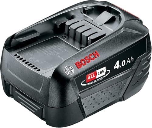 Image of RAPID 18V 4.0 Ah Power for All Alliance Bosch Battery Pack - Long-Lasting W-C Battery for All 18V Rapid Power Tools - Works with Other P4A Brands: Bosch, Gardena, Gloria, Wagner (5001519), Black