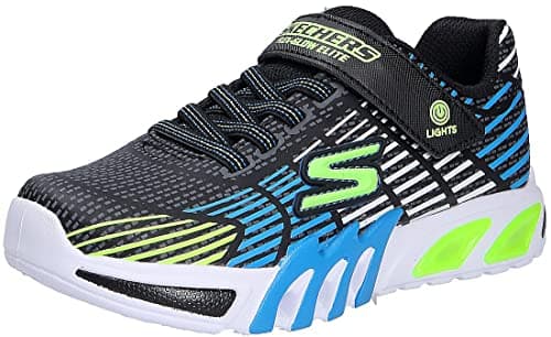Image of Skechers Boy's Flex-glow Elite Sneaker, Black a, 5 UK Child