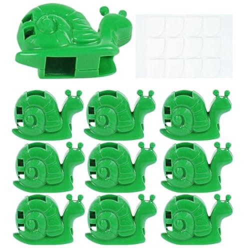 Image of Garden Plant Clips, Plant Clips for Support, Snail-Shaped Vine Clips, No Drilling Flower, Maintain Decorative Supports for Tomatoes, Cucumbers, Roses, Shrubs
