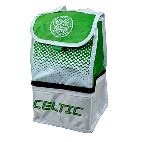 Image of Celtic FC Official Football Fade Crest Lunch Bag (One Size) (White/Green)