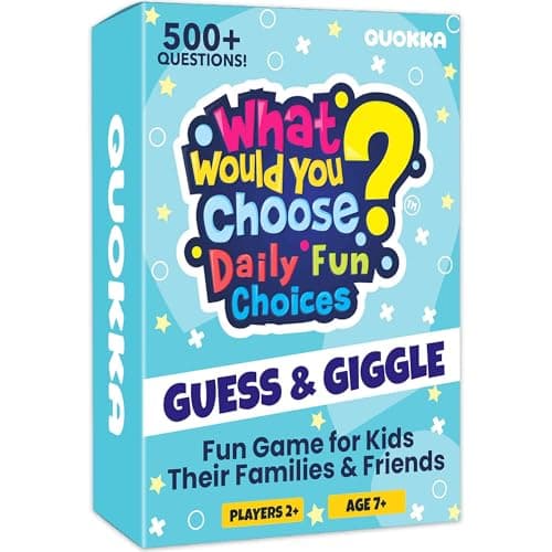 Image of QUOKKA Fun Card Game for Teens, Kids & Adults – Fun Party & Family Board Game | What Would You Chose Challenges | 500+ Hilarious Icebreaker Questions for Friends, Family Nights, Travel & Sleepovers