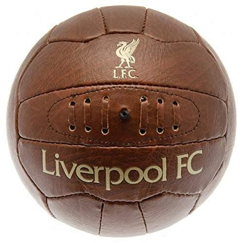 Image of HY-PRO Liverpool F.C. Size 5 Faux Leather Heritage Football – Official Vintage-Style Match Ball with Club Crest – Premium PU Design, for Reds Fans