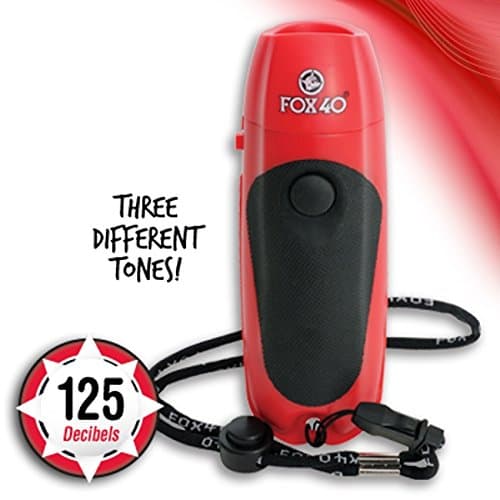 Image of Fox 40 electronic whistles.