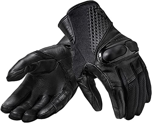 Image of FGS152-0010-L - Rev It Echo Leather Motorcycle Gloves L Black
