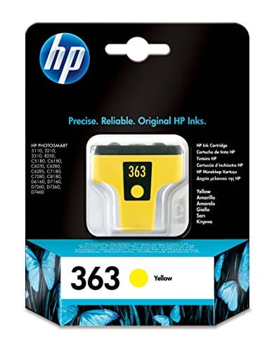 Image of HP C8773EE 363 Original Ink Cartridge, Yellow, Single Pack
