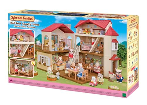 Image of Sylvanian Families 5716 Red Roof Country Home -Secret Attic Playroom- Dollhouse Playsets