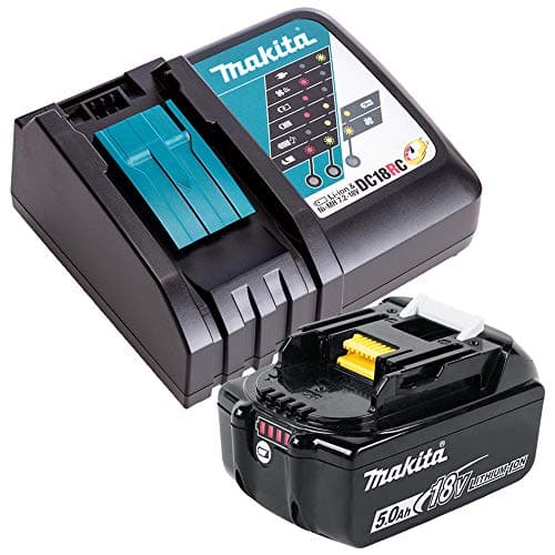 Image of Makita DC 18 RC battery quick charger + Makita BL 1850 - 18 V 5.0 Ah Li-Ion battery
