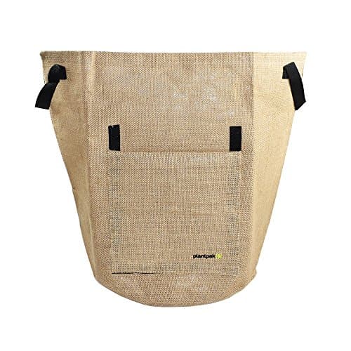 Image of Plantpak 70200400 Jute Potato Planter, Brown, 35 x 35 x 45 cm