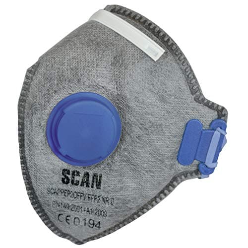 Image of Scan SCAPPEP2OFFV FFP2 Premier Fold Flat Odour Valved Masks Pack of 3