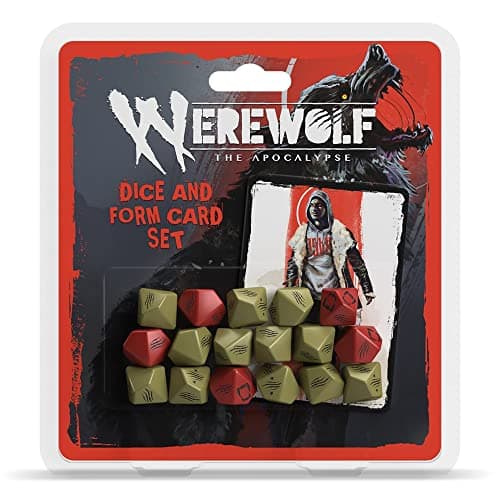 Image of Renegade Game Studios | Werewolf: The Apocalypse 5th Edition Dice and Form Card Set | Roleplaying Game Accessory | Ages 18+