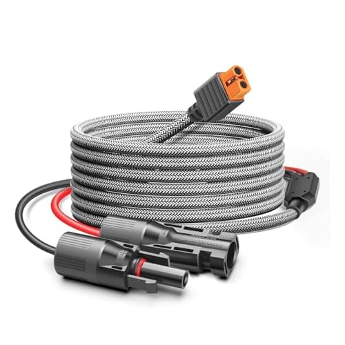 Image of HKY 16FT Solar Connector to XT60I Power Adapter Cable 5M for Solar Panel Generator EcoFlow River Delta Plus Pro Max WAVE 3 Air Conditioner Anker SOLIX BLUETTI Portable Power Station RC Battery Drones