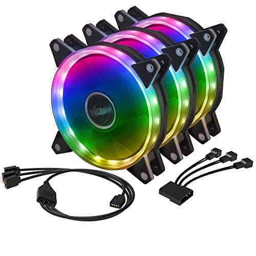 Image of Akasa VEGAS AR7 Kit | ARGB Fans 3 Pack | 120 mm Cooling Case Fan | 1500 RPM | Included 1-to-3 LED Splitter Cable & Extension Cable | AK-FN107