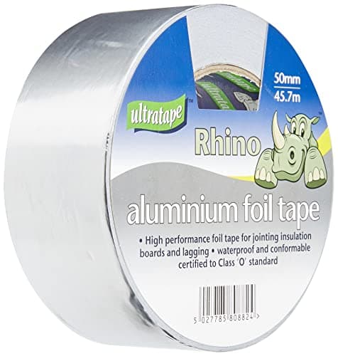 Image of Aluminium FOIL Tape SELF-Adhesive 30µM Heat Reflection 50MMX45.7M Backing Paper