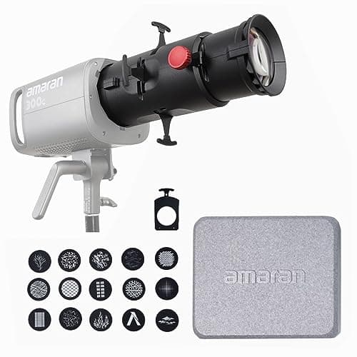 Image of Aputure Amaran Spotlight SE 19º Lens Kit Projection Lens Modifier for Amaran 300C 150C Amaran 200X S 60X S Aputure 300X and Other Power not Exceeding 300W Bowens Mount Lights