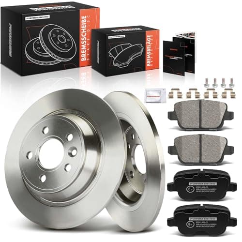 Image of Frankberg Brake Kit incl. 2x Brake Disc + 4x Brake Pad Rear Compatible with Galaxy WA6 Mondeo IV Turnier BA7 Kug.a I S-Max WA6 Replace# 1459408, 1439867