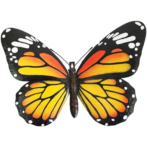 Image of Primus No.PA2352 Small Metal 3D Butterfly Wall Art - Orange