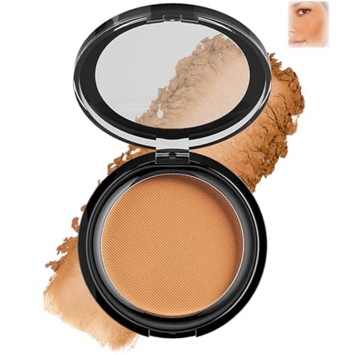 Image of Matte Bronzing Powder for Mature Skin, Smooth Ultra-Fine Pressed Bronzer for Face Contour, Buildable Natural Bronze Finish, Waterproof Sweat-Resistant Long-Lasting Wear, Light Bronze (#01)