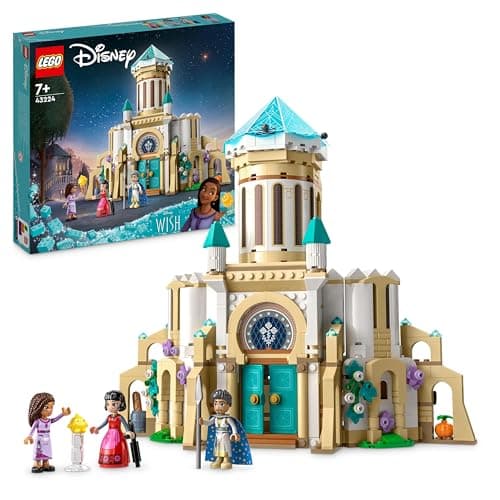 Image of LEGO Disney Wish King Magnifico's Castle Buildable Toy from the Wish Movie with Asha, Dahlia and King Magnifico Mini-Dolls plus Star Figure, for 7 Plus Year Old Girls, Boys, Kids 43224