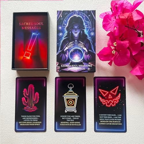 Image of Tmenreiy Sacred Soul Oracle Cards Deck, Higher Self Messages Oracle Cards, Oracle Deck Combines Art, Intuition, and Ancient Wisdom to Show You the Way Forward