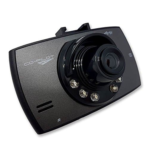 Image of Co-Pilot CPDVR1 720p Dashcam Video Recorder with 2.4 inch HD LCD Display, Accident and Motion Detection Technology and 90 Degree Wide-Angle Lens, Black