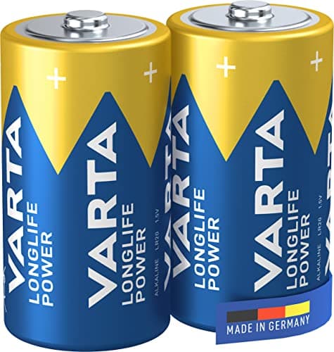 Image of VARTA Longlife Power C Baby LR14 Alkaline Batteries (2-pack) - Made in Germany - ideal for toys, torches, CD players and other battery-powered devices