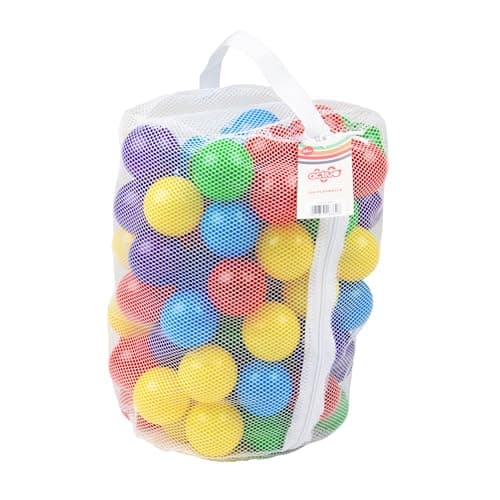 Image of Activo 100 Ball Pit Play Balls, 100 Colourful Mini Plastic Ball Pit Balls for Babies & Toddlers, For Play Houses, Play Tents, Crawl Tunnels, Playpens, Bounce Houses, Bathtubs & Swimming Pools