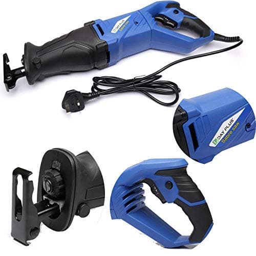 Image of Reciprocating Saw, 240V Corded Saw, 0-2800RPM Six Variable Speed Electric Saw, 4 PCS Saw Blades, LED Light, Ideal for Wood and Metal Cutting