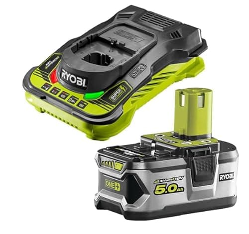 Image of RYOBI RC18150-150 Fast Charger & 5.0AH Battery Pack