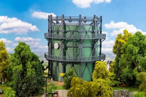 Image of Faller 130157 H0 Gasometer with Pipes