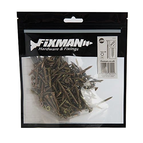 Image of Fixman 585882 Goldstar Advanced Screws 4 x 30 mm 200pk