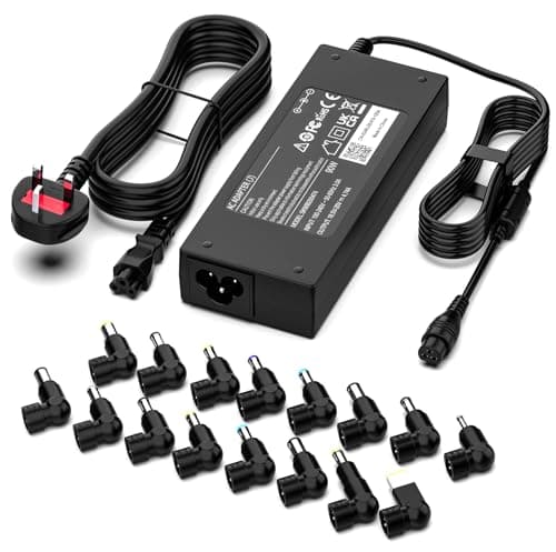 Image of 90W Universal Laptop Charger Power Adapter Compatible with HP Dell Lenovo ASUS Acer Samsung Toshiba Sony IBM Fujitsu Gateway Notebook Ultrabook Chromebook Laptop Power Supply Cord with 16 Tips