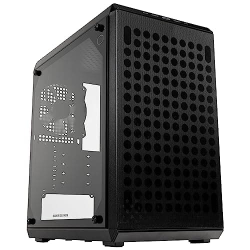 Image of Cooler Master MasterBox Q300L V2 - mATX Mini-Tower Case, 1 x 120mm Pre-Installed Rear Fan, Tempered Glass Panel, Clean Routing, Multiple Thermal Options & USB 3.2 Gen 2x2 Type-C 20GB/s
