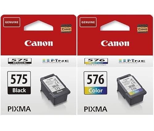 Image of Canon PG-575 Black & CL-576 Colour Ink Cartridges