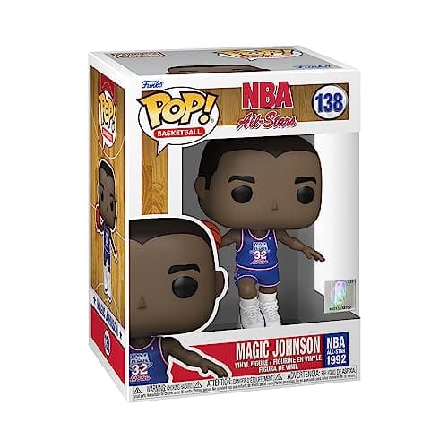 Image of Funko POP! NBA Legends-Magic Johnson - (Blue All Star Uni 1991) - Collectable Vinyl Figure - Gift Idea - Official Merchandise - Toys for Kids & Adults - Sports Fans - Model Figure for Collectors