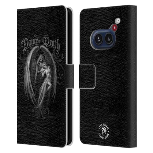 Image of Head Case Designs Officially Licensed Anne Stokes Dance With Death Gothic Leather Wallet Case Compatible With Nothing Phone (2a)