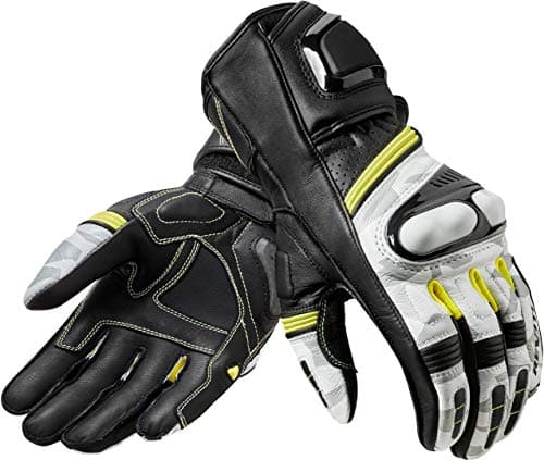 Image of FGS155-1600-M - Rev It League Leather Motorcycle Gloves M Black White